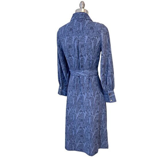 Soft Surroundings Blue Snake Print Irina Dress Size XS - Picture 5 of 6